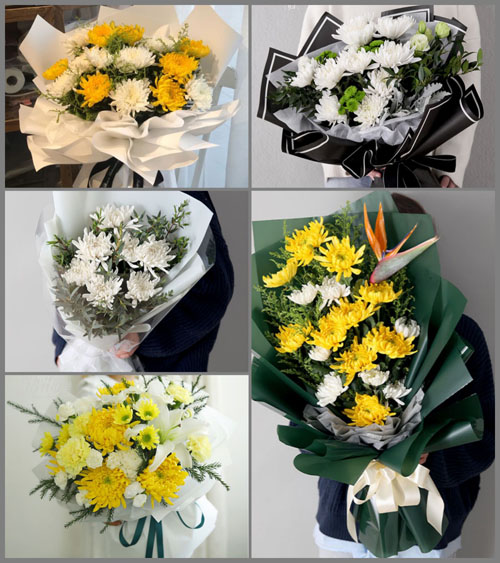 安徽池州市贵池区杏花村街道长岗社区白事花束代送